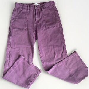 Levi's Girls Wide Leg Denim Jeans Size 14 Grape Nectar *